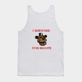 I survied five nights - five nights at freddy's Tank Top